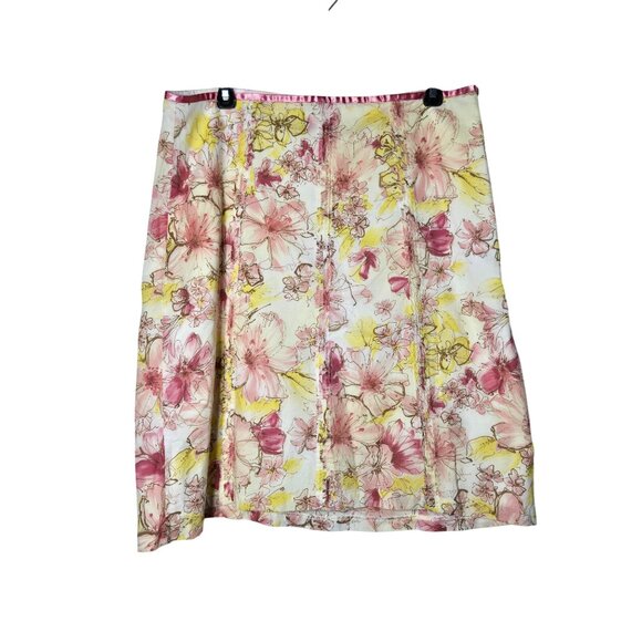 Studio Y Juniors Floral Pleated Midi Skirt Size 11 Y2K Whimsical Fairycore - Picture 1 of 7